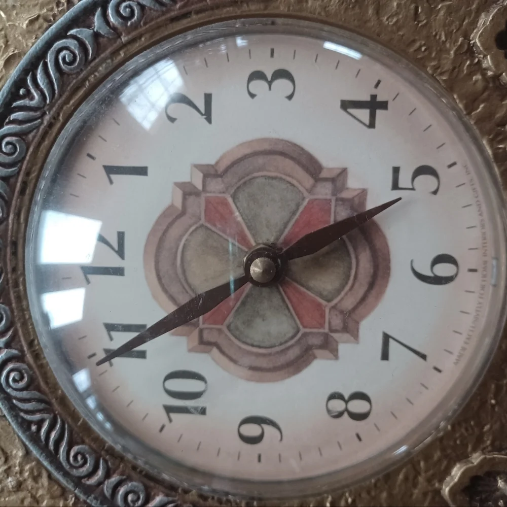 Spanish mission wall clock home Interior 1999
